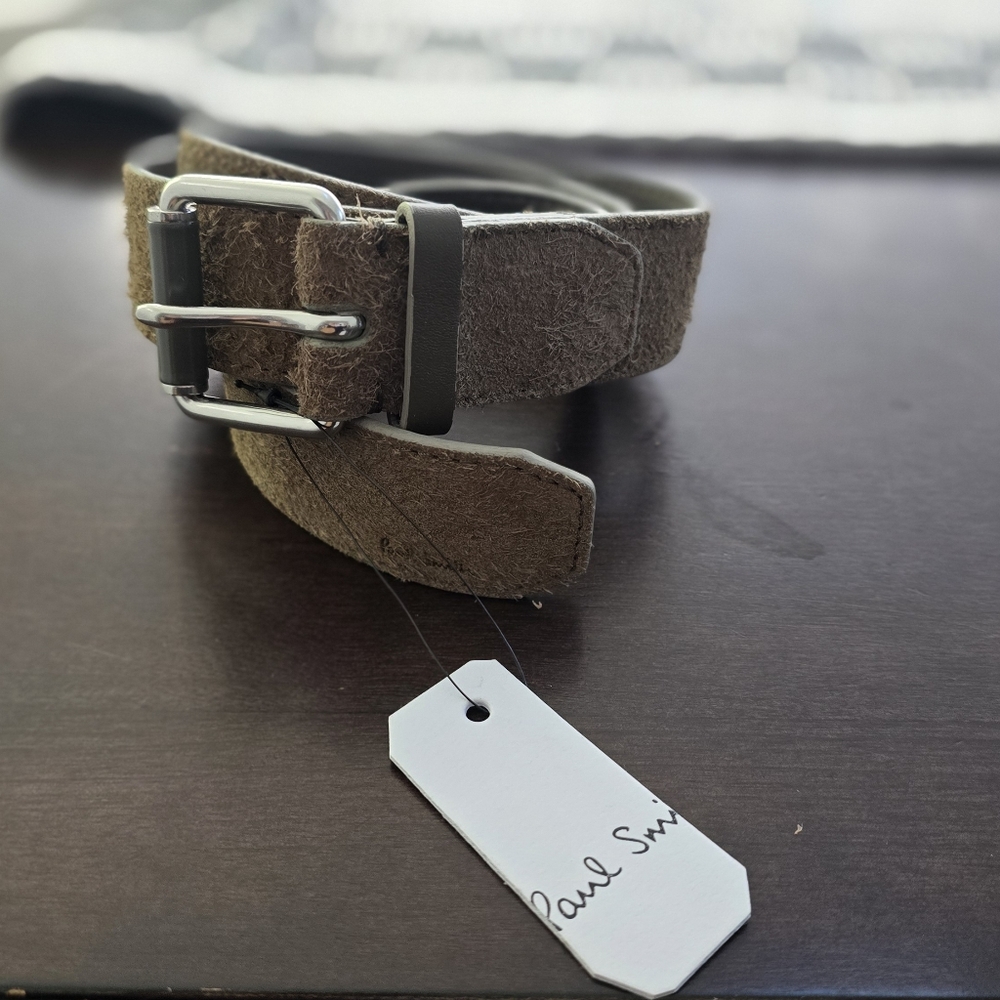 Paul Smith Tan Suede Belt